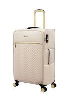 IT Luggage Bewitching 8 Wheel Soft Medium Suitcase - Creme