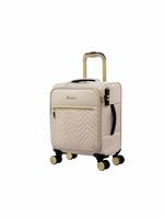 IT Luggage Bewitching 8 Wheel Soft Underseat Suitcase - Creme