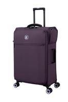 IT Luggage Simultaneous Expandable 8 Wheel Soft Medium Suitcase - Plum
