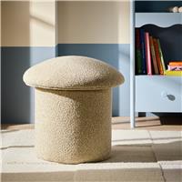 Argos Home Porcini Boucle Footstool - Natural