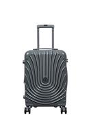 IT Luggage Radiating Expandable 8 Wheel Hard Cabin Suitcase - Charcoal