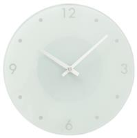 Argos Home Glass Wall Clock - White