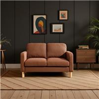 Argos Home Luna Fabric 2 Seater Sofa - Rust