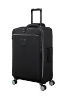 IT Luggage Ashdon 8 Wheel Soft Medium Suitcase - Black