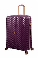 IT Luggage Glitzy Expandable 8 Wheel Hard Large Suitcase - Cherry