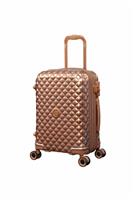IT Luggage Glitzy Expandable 8 Wheel Hard Cabin Suitcase - Copper