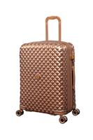 IT Luggage Glitzy Expandable 8 Wheel Hard Medium Suitcase - Copper
