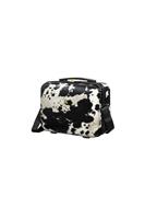 IT Luggage Sheen Expandable Hard Vanity Suitcase - Black and White