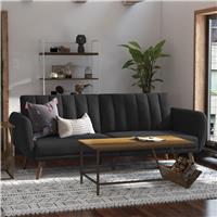Novogratz Brittany Fabric Clic Clac Sofa Bed - Dark Grey