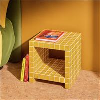 Habitat Geo Bedside Table - Mustard