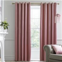 Laurence Llewelyn-Bowen Montrose Blackout Eyelet Curtains - Blush Pink-229x183cm