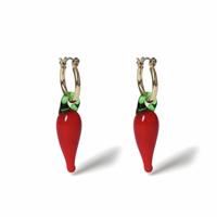Freedom Chilli Drop Hoop Earrings