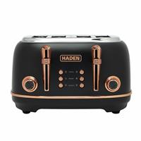 Haden 205377 Heritage 4 Slice Toaster - Black & Copper