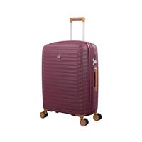 IT Luggage Continuous Expandable 8 Wheel Hard Medium Suitcase - Wine