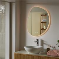 Argos Home Harley Irregular LED Bathroom Mirror - 66x56cm
