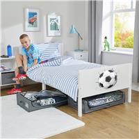 Liberty House Toys Kids Football Single Bed Frame - White