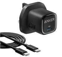 Anker 25W USB-C Charger with 1.5m USB-C Cable - Black