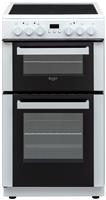 Bush DHBEDC50W 50cm Double Oven Electric Cooker - White