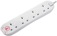 Masterplug 4 Socket 5m Surge Protected Extension Lead