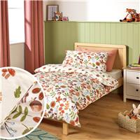 Argos Home Kids Cotton Brushed Autumn Bedding Set - Single