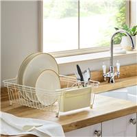 Argos Home Large Wire Dish Drainer - Cream