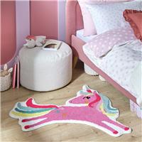 Argos Home Kids Unicorn Shaped Pink Rug - 76x100cm