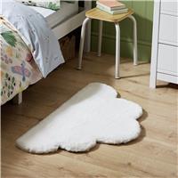 Argos Home Kids Cloud Shaped White Short Pile Rug - 50x90cm