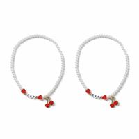 Flitzy Kids Cherry Charm BFF Pearl Necklace Set