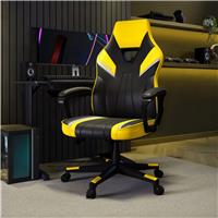 X Rocker Tempest Office Gaming Chair - Black And Yellow