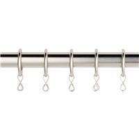 Argos Home 20 Metal Curtain Rings - Stainless Steel