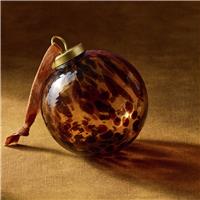 Habitat Tortoiseshell Glass Christmas Bauble
