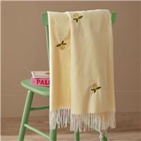 Furn Fruits Zesty Lemon Tassel Throw - Yellow - 130x180cm
