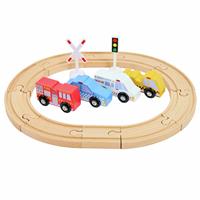 Chad Valley Oval Wooden Train Track Set