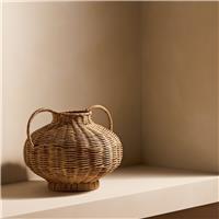 Habitat Woven Rattan Medium Vase