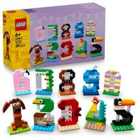 LEGO Birthday Numbers Animal Decor 40807 PREORDER