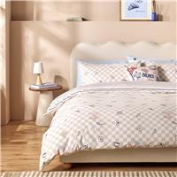 Argos Home Brunch Club Beige Bedding Set - King size