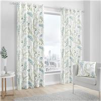 Fusion Fernworthy Fern Eyelet Curtains - Green - 229x183cm