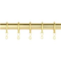 Argos Home 20 Metal Curtain Rings - Polished Gold