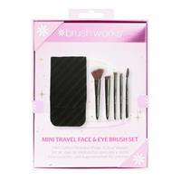 Brushworks Mini Travel Face & Eye Brush Set