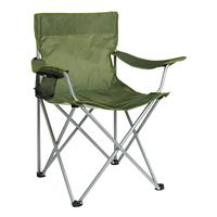 Pro Action Steel Folding Camping Chair - Dark Green