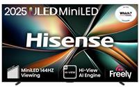 Hisense 85 Inch 85U7QTUK Smart 4K UHD HDR MiniLED Freely TV