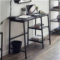 Julian Bowen Chicago Desk - Glass And Black