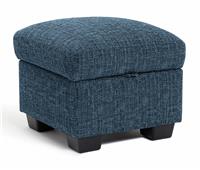 Argos Home Lisbon Fabric Storage Footstool - Blue