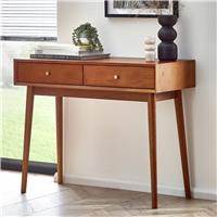 Julian Bowen Lowry 2 Drawer Desk - Ash