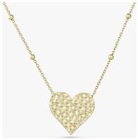 Revere 9ct Gold Plated Sculpted Heart Necklace