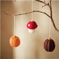 Argos Home Autumnal Felt Hanging Decoration - Pack of 3