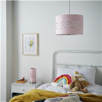 Glow Kids Pink Hearts Cut Out Easy Fit Lampshade - 30cm