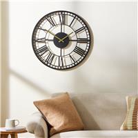 Argos Home Black Skeleton Wall Clock - Black