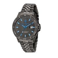Maserati Sfida Dark Edition Men's Grey Dial Black Stainless Steel Bracelet Watch