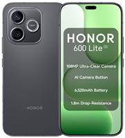 SIM Free HONOR 600 Lite 5G 256GB AI Mobile Phone - Velvet Black